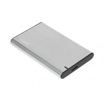 HDD/SSD korpusas IBOX HD-05 — 2,5 colio SATA III, USB 3.2 Gen 1 (5 Gbit/s), Micro-USB B, iki 10 TB, pilkas