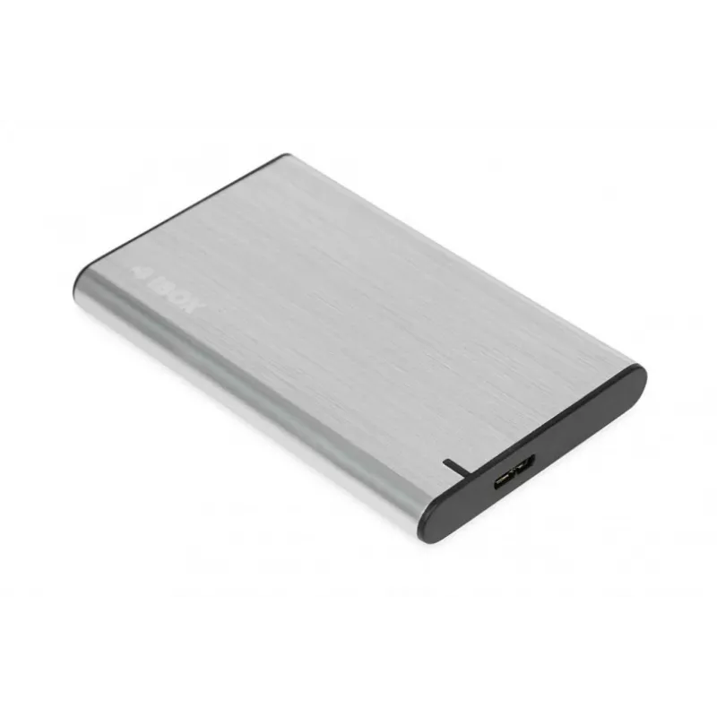 HDD/SSD korpusas IBOX HD-05 — 2,5 colio SATA III, USB 3.2 Gen 1 (5 Gbit/s), Micro-USB B, iki 10 TB, pilkas