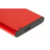 HDD/SSD korpusas IBOX HD-05 raudonas 2,5 colio — USB 3.2 Gen 1 (5 Gbit/s), JMicron JMS578, iki 10 TB