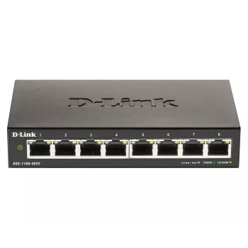D-Link DGS-1100-08V2 valdomas L2 Gigabit Ethernet (10/100/1000) juodas
