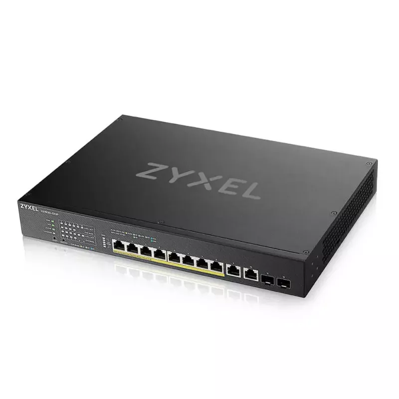 Zyxel XS1930-12HP-ZZ0101F tinklo jungiklis Valdomas L3 10G Ethernet (100/1000/10000) Power over Ethernet (PoE) Juodas