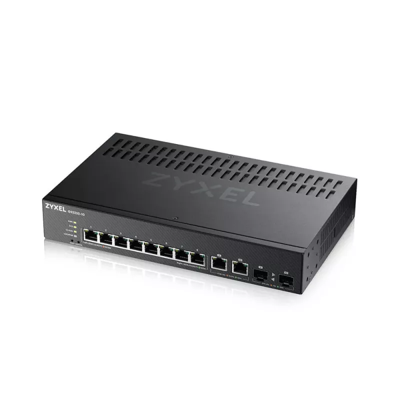 Zyxel GS2220-10-EU0101F tinklo jungiklis Valdomas L2 Gigabit Ethernet (10/100/1000) Juodas