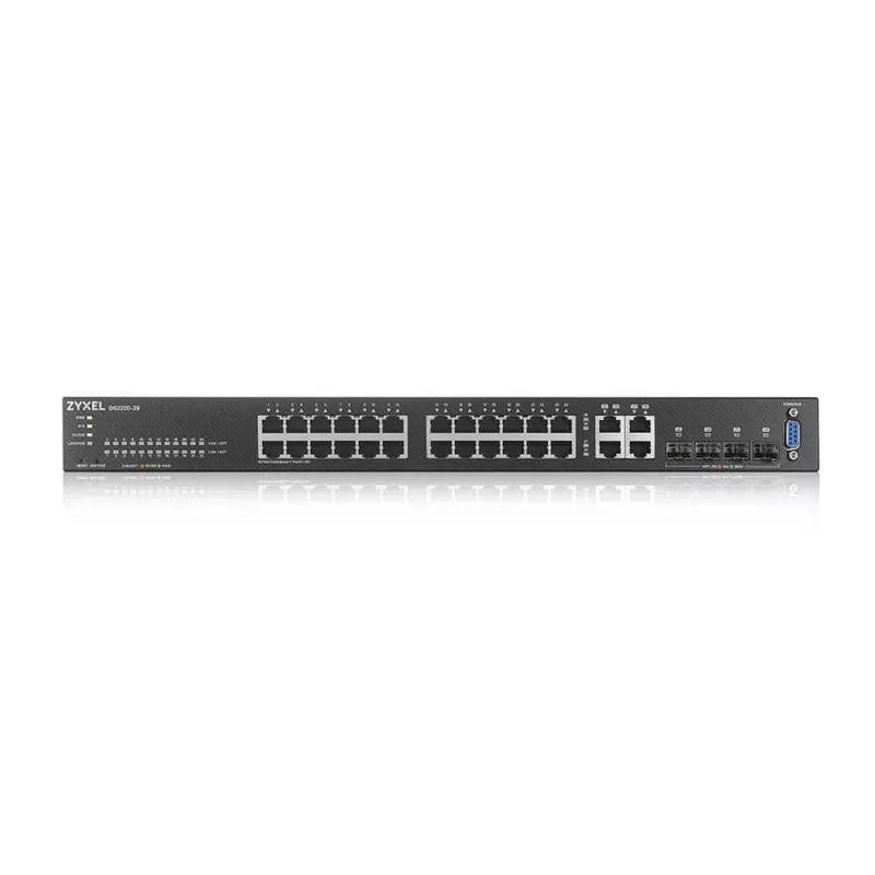 Zyxel GS2220-28-EU0101F tinklo jungiklis Valdomas L2 Gigabit Ethernet (10/100/1000) Juoda