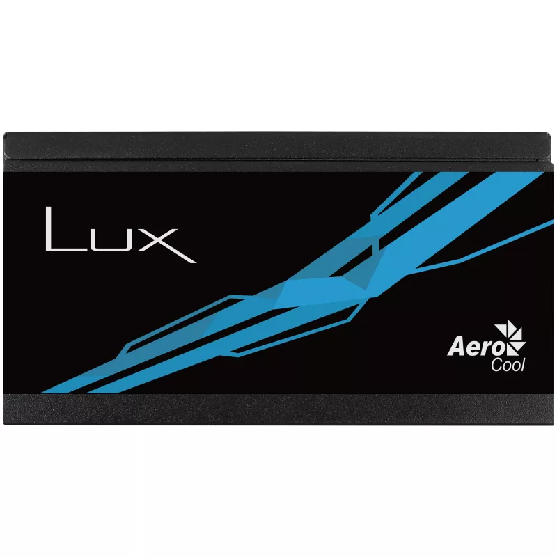Aerocool LUX650 PC maitinimo blokas 650W 80 Plus Bronze 230V 88% efektyvumas juodas