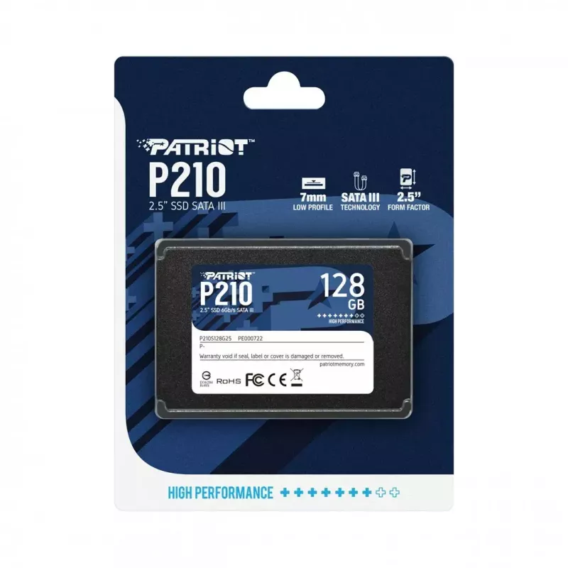 Patriot Memory P210 2.5 col. 128GB Serial ATA III 450/350 MB/s
