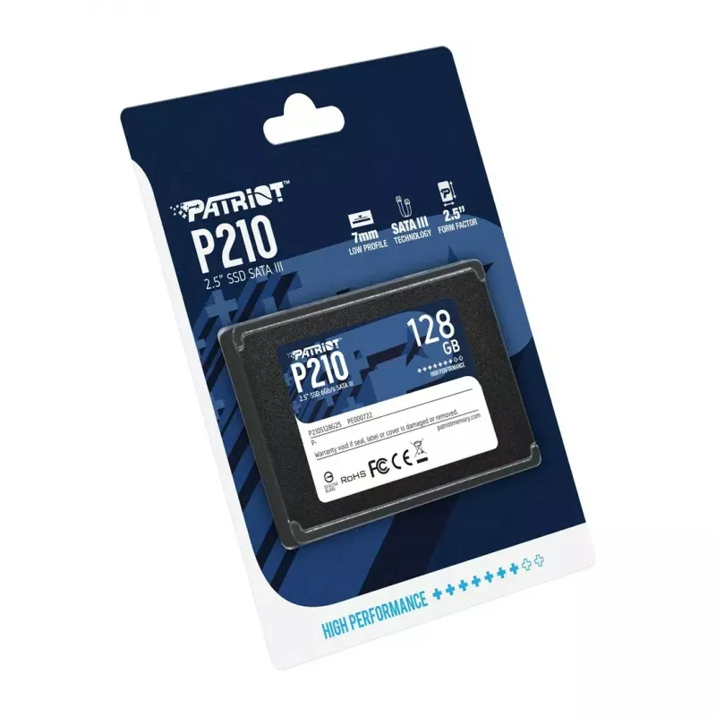 Patriot Memory P210 2.5 col. 128GB Serial ATA III 450/350 MB/s