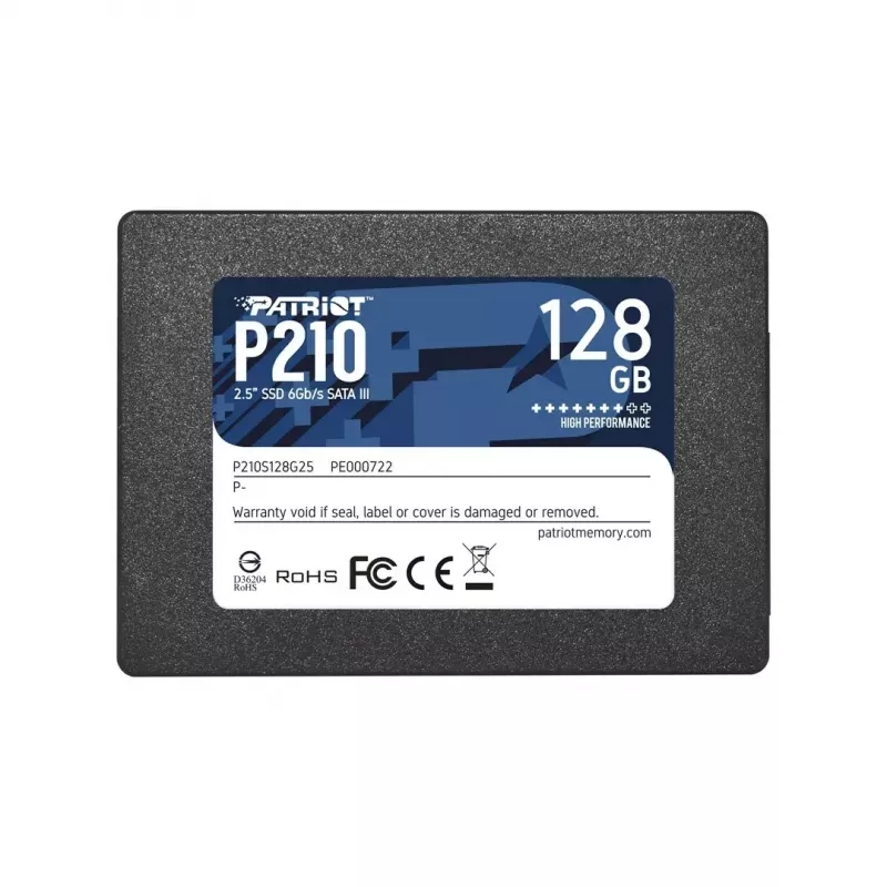 Patriot Memory P210 2.5 col. 128GB Serial ATA III 450/350 MB/s