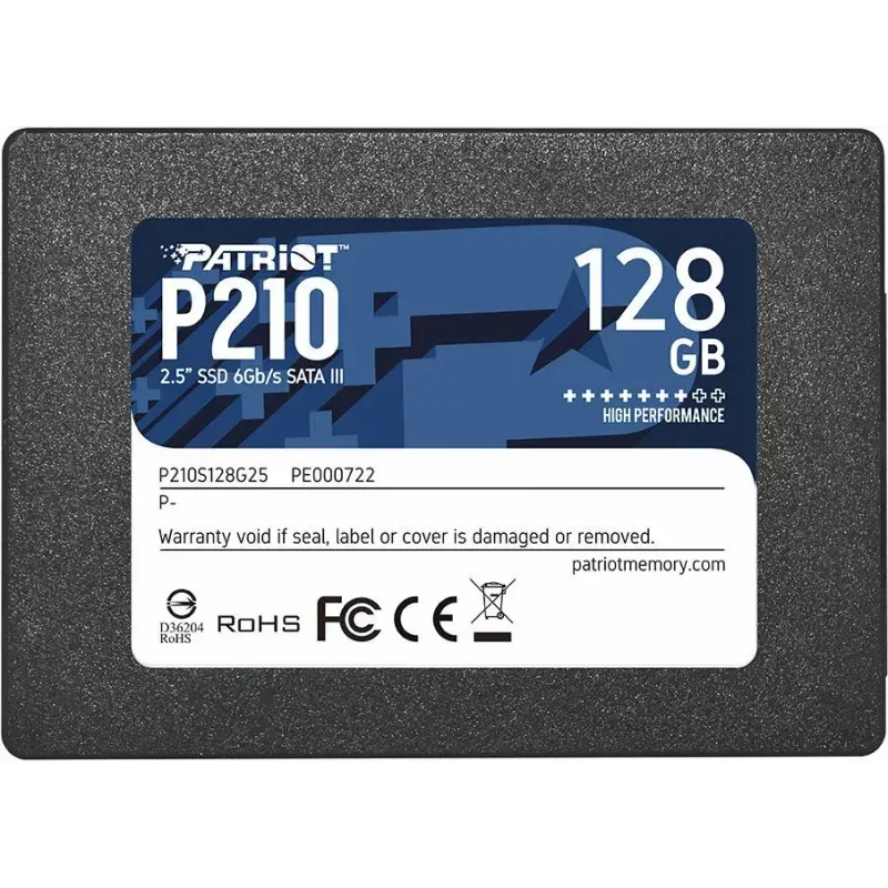 Patriot Memory P210 2.5 col. 128GB Serial ATA III 450/350 MB/s