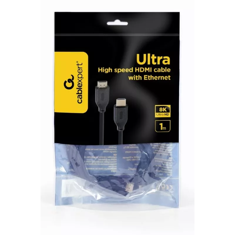 HDMI laidas Gembird CC-HDMI8K-1M — 1 m, HDMI Type A į Type A, HDMI 2.1, 48 Gbit/s, juodas