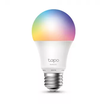 TP-Link Tapo išmanioji Wi-Fi lemputė, daugiaspalvė, išmanioji lemputė, Wi-Fi, metalinė, balta, 802.11b, 802.11g, Wi-Fi 4 (802.11n), LED, E27