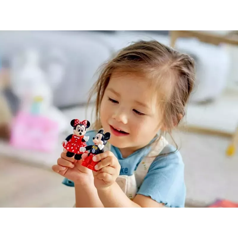 LEGO DUPLO rinkinys 10941 Mickey ir Minnie gimtadienis — DUPLO figūrėlės, 22 dalys, amžius 2+