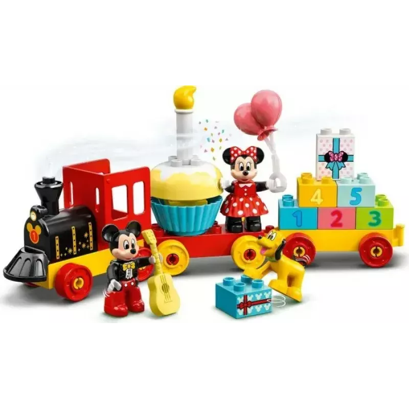 LEGO DUPLO rinkinys 10941 Mickey ir Minnie gimtadienis — DUPLO figūrėlės, 22 dalys, amžius 2+