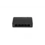 Nevaldomas tinklo jungiklis LANBERG DSP3-1005-60W, 5x Gigabit RJ-45, 4x PoE+ (60 W bendra galia), 10 Gbit/s perjungimas
