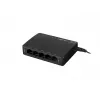 Nevaldomas tinklo jungiklis LANBERG DSP3-1005-60W, 5x Gigabit RJ-45, 4x PoE+ (60 W bendra galia), 10 Gbit/s perjungimas