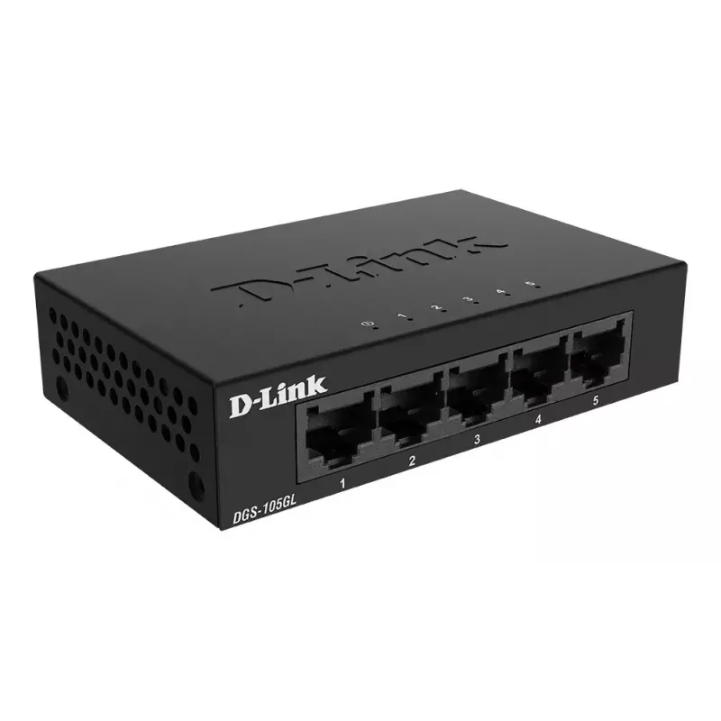 D-Link DGS-105GL/E tinklo jungiklis Nevaldomas Gigabit Ethernet (10/100/1000) Juoda