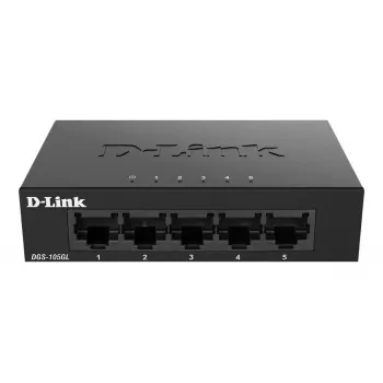 D-Link DGS-105GL/E tinklo jungiklis Nevaldomas Gigabit Ethernet (10/100/1000) Juoda