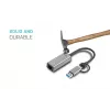 “i-tec Metal USB-C/USB-A 2.5Gbps Ethernet” adapteris, laidinis, USB Type-A/USB Type-C, Ethernet, 2500 Mbit/s, pilkas