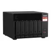 QNAP TS-673A NAS bokštinis Ryzen Embedded V1500B 8 GB DDR4 0 TB QNAP Turbo System juodos spalvos