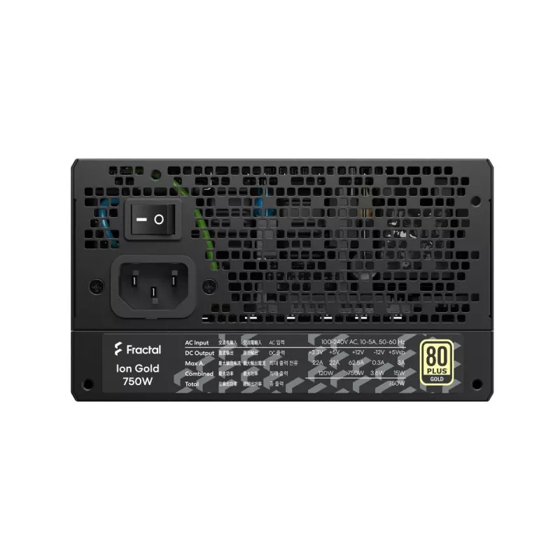Fractal Design Ion+ 750W Gold maitinimo blokas 24-pin ATX ATX Juodas
