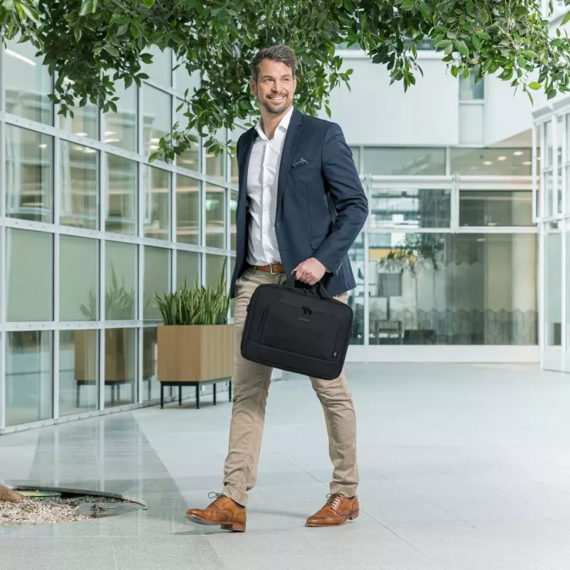 DICOTA Eco Top Traveller Base - 13-14,1 colio nešiojamojo kompiuterio dėklas - juodas / 300d Rpet poliesteris