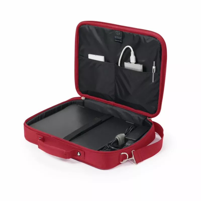 DICOTA Eco Multi Base - 14-15.6in Nešiojamojo Kompiuterio Dėklas - Raudona / 300d Rpet Poliesteris