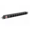 Maitinimo paskirstymo įrenginys PDU Lanberg PDU-08F-0200-BK