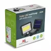 Lauko saulės LED prožektorius MACLEAN MCE438, 5 W, 400 lm, IP44, ličio jonų 5,2 V, montuojamas ant sienos, balta šviesa, juodas