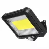 Lauko saulės LED prožektorius MACLEAN MCE438, 5 W, 400 lm, IP44, ličio jonų 5,2 V, montuojamas ant sienos, balta šviesa, juodas