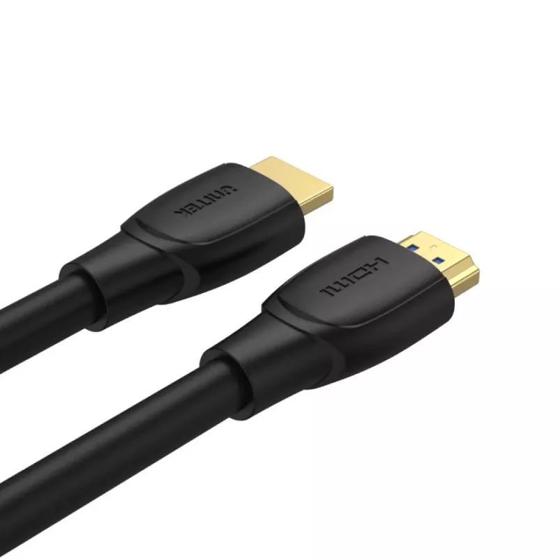 HDMI laidas Unitek C11043BK 10 m, HDMI Type A kištukas–kištukas, HDMI 2.0, 18 Gbit/s, paauksuoti kontaktai, juodas