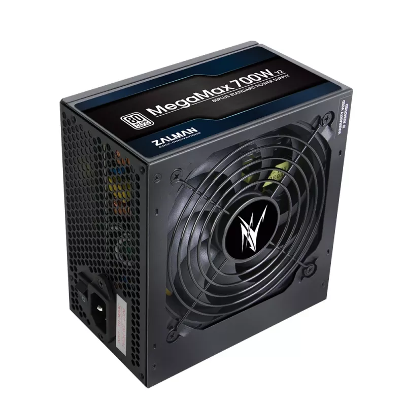Zalman ZM700-TXII V2 MegaMax 80PLUS 230V EU STANDARD sertifikuotas aukšto efektyvumo PCI-E maitinimo blokas 700 W 20+4 pin ATX ATX