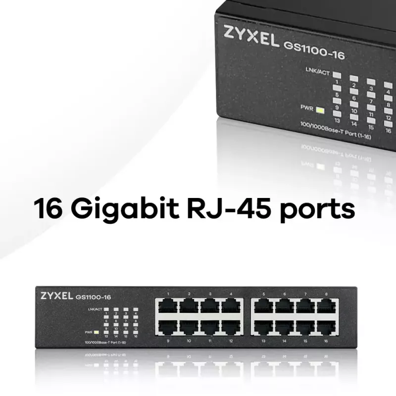 Zyxel GS1100-16 Nevaldomas Gigabit Ethernet (10/100/1000)