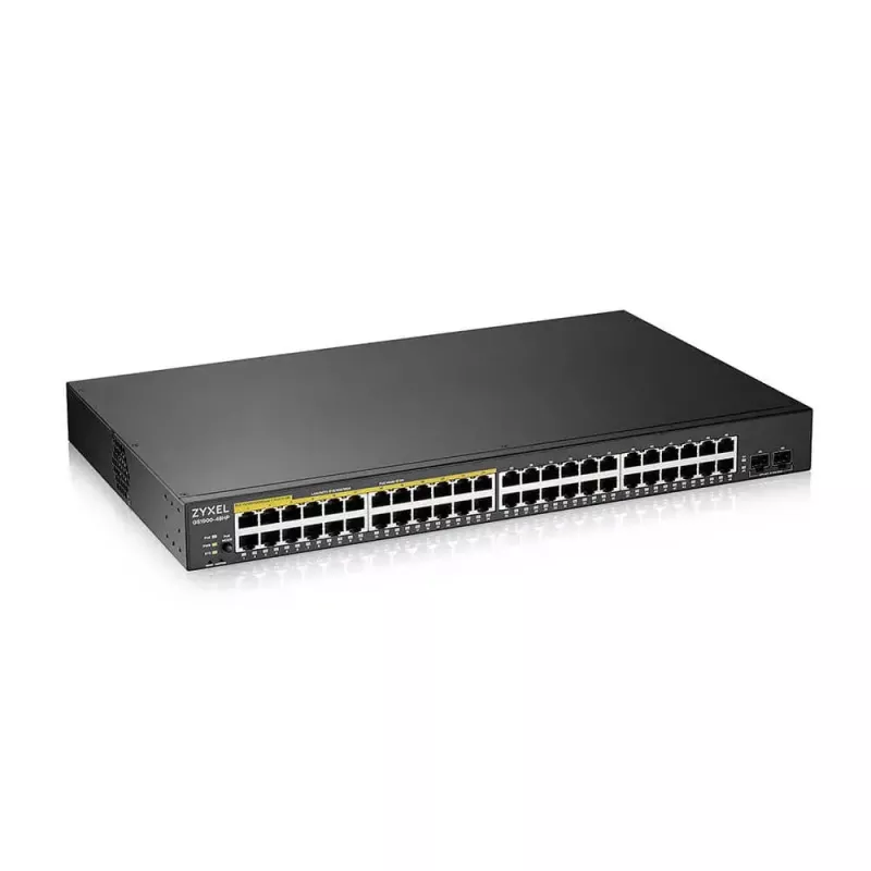 Zyxel GS1900-48HPv2 valdomas L2 Gigabit Ethernet (10/100/1000) maitinimas per Ethernet (PoE) juodas