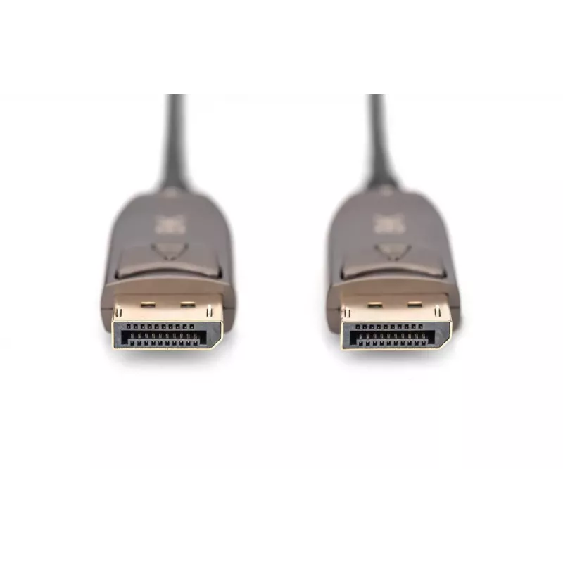 DIGITUS DisplayPort AOC hibridinio-šviesolaidinio kabelio jungtis V/V UHD 8K@60Hz, CE, juoda 15m