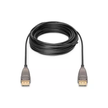 DIGITUS DisplayPort AOC hibridinis-šviesolaidinis jungiamasis laidas M/M UHD 8K@60Hz, CE, juodas 20m