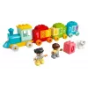 LEGO DUPLO skaičių traukinys 10954 – ankstyvojo mokymosi traukinys su numeruotais vagonais skaičiavimui ir rūšiavimui