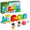 LEGO DUPLO skaičių traukinys 10954 – ankstyvojo mokymosi traukinys su numeruotais vagonais skaičiavimui ir rūšiavimui