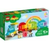 LEGO DUPLO skaičių traukinys 10954 – ankstyvojo mokymosi traukinys su numeruotais vagonais skaičiavimui ir rūšiavimui