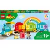 LEGO DUPLO skaičių traukinys 10954 – ankstyvojo mokymosi traukinys su numeruotais vagonais skaičiavimui ir rūšiavimui