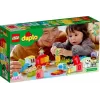 LEGO DUPLO skaičių traukinys 10954 – ankstyvojo mokymosi traukinys su numeruotais vagonais skaičiavimui ir rūšiavimui