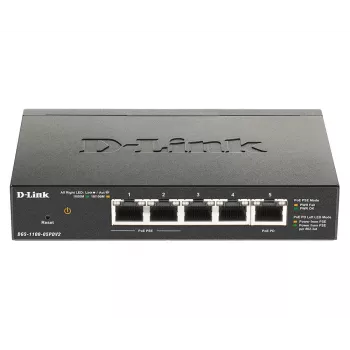 D-Link 5 prievadų „Gigabit“ PoE išmanusis valdomas jungiklis su 1 PD prievadu