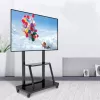Nešiojamas plokščiaekranis ant grindų stovas TECHLY Signage Display Mount ICA-TR30 — 55–100 colių ekranams, VESA 1200x600, maks. apkrova 150 kg, ratukai, juodas