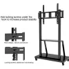 Nešiojamas plokščiaekranis ant grindų stovas TECHLY Signage Display Mount ICA-TR30 — 55–100 colių ekranams, VESA 1200x600, maks. apkrova 150 kg, ratukai, juodas