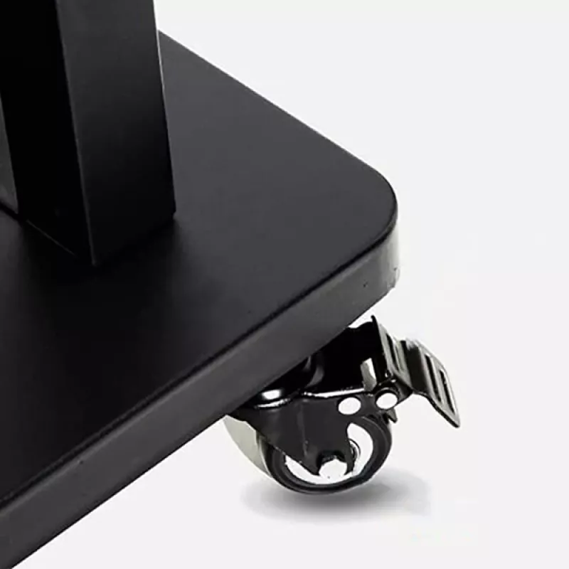 Nešiojamas plokščiaekranis ant grindų stovas TECHLY Signage Display Mount ICA-TR30 — 55–100 colių ekranams, VESA 1200x600, maks. apkrova 150 kg, ratukai, juodas