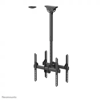 Neomounts NM-C440DBLACK Dvigubas monitoriaus/TV laikiklis luboms 32-60 colių - aukštis 56-91 cm