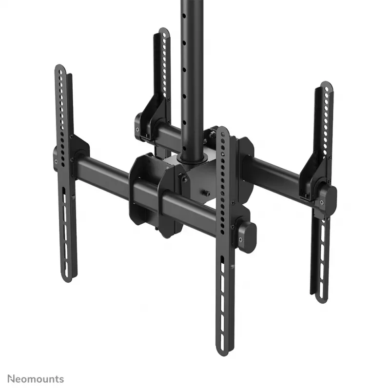 Neomounts NM-C440DBLACK Dvigubas monitoriaus/TV laikiklis luboms 32-60 colių - aukštis 56-91 cm
