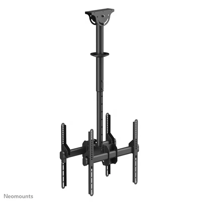 Neomounts NM-C440DBLACK Dvigubas monitoriaus/TV laikiklis luboms 32-60 colių - aukštis 56-91 cm