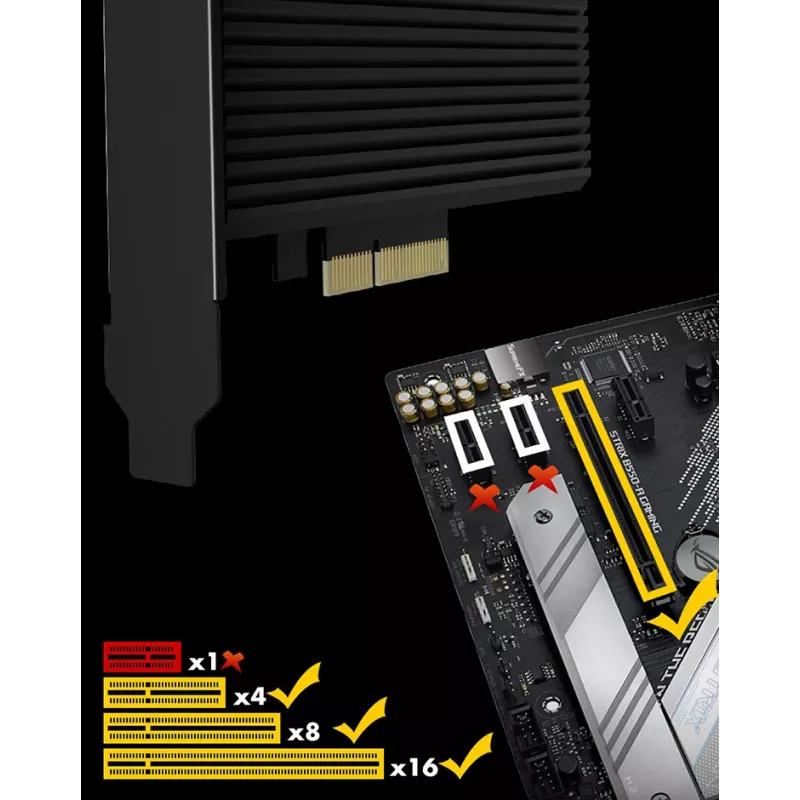 ICY BOX IB-PCI208-HS sąsajos kortelės / adapteris Vidinis M.2