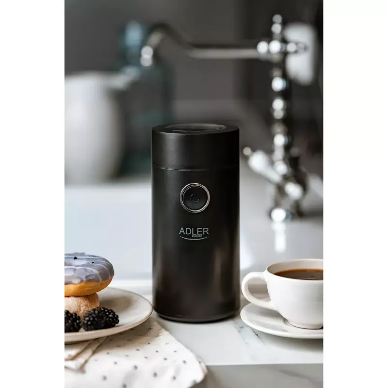 Burr grinder Adler AD4446BS — 150 W, stainless steel burrs, 75 g bean hopper, Juoda