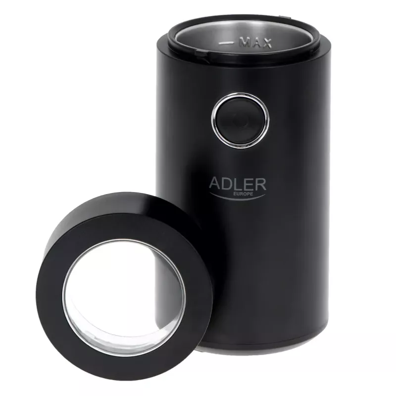 Burr grinder Adler AD4446BS — 150 W, stainless steel burrs, 75 g bean hopper, Juoda
