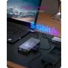 ICY BOX IB-DK4040-CPD Laidinė USB 3.2 Gen 1 (3.1 Gen 1) Type-C dokų stotelė, antracito, juoda